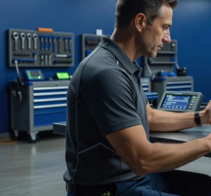 Illustration d’un processus de diagnostic automobile réalisé à distance