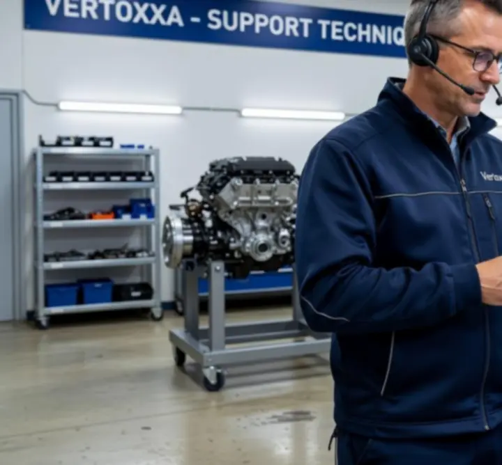 Expert technique Vertoxxa accompagnant un atelier de réparation automobile